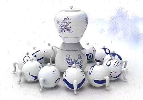 French Design Awards Winner - Twelve zodiac tea sets by YUKI HSU Office