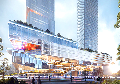 French Design Awards Winner - Jiefangbei Central Plaza, Chongqing by ARCH-AGE DESIGN