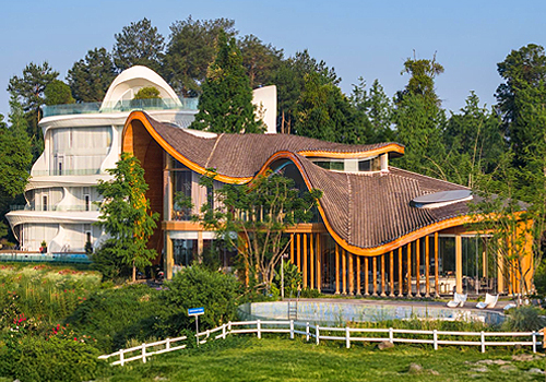 French Design Awards Winner - YD Artstay B&B Cluster-Cloudswept Haven Reception Center by Sichuan Highland Engineering Design Consulting Co., Ltd.