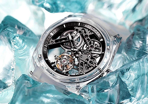 French Design Awards Winner - Crystal Case Tourbillon  by Guangzhou pinlun watch Co., Ltd