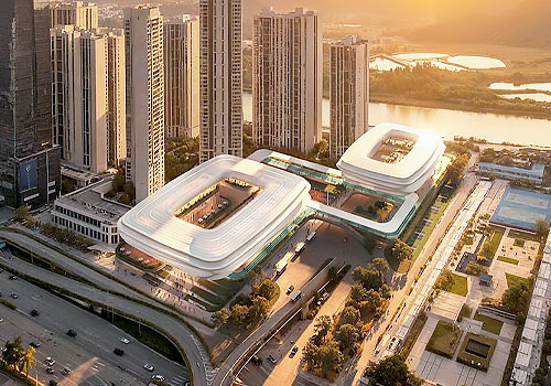 French Design Awards Winner - THE FLOAT:  Ludan Public Sport Center by Module Lab Architectural Ltd