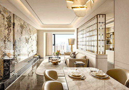 French Design Awards Winner - DONGYUAN MANSION · SKYLINE · 135 SQM MODEL HOUSE DESIGN by Guangzhou Urban Construction Planning & Design Co., Ltd. (Interior Design R&D Center)