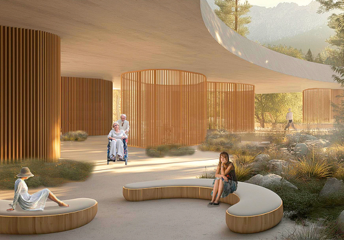 French Design Awards Winner - Nature's Embrace - Sanctuary for the terminally by LINA WANG