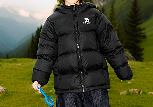 French Design Awards - Camel Kids' Volcano Puff Short Down Jacket